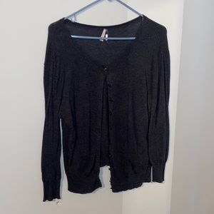 Dark gray cardigan